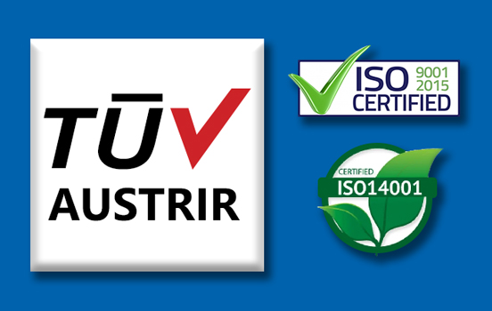 تمدید گواهینامه‌های ISO9001 و ISO 14001